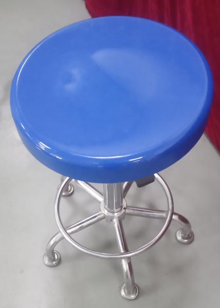 Blue Adjustable SMC Fiberglass Seat Chair Stool Components For Laboratory