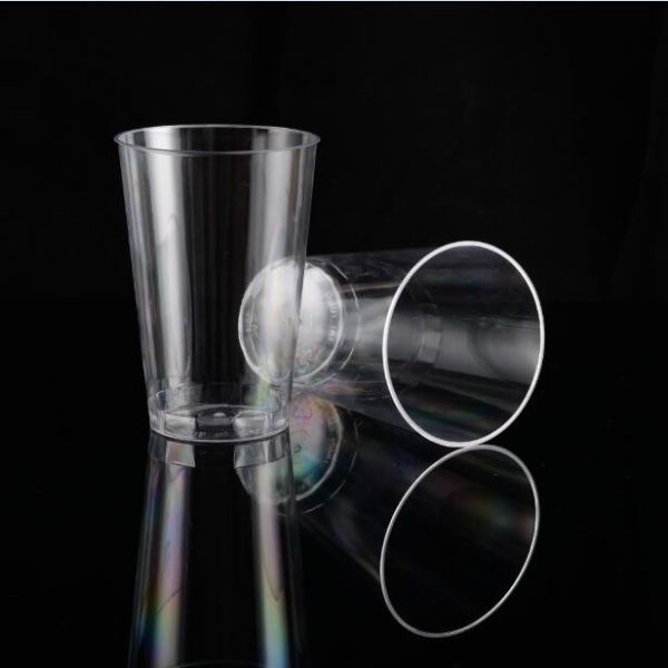 Eco Clear PS Plastic Cups 12OZ Customizable LOGO FDA SGS Certification For Party,Cafe,Outdoor