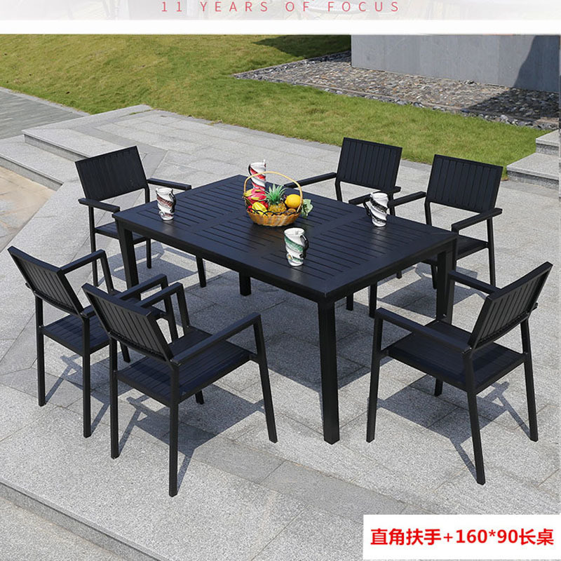 Powder Coated Outdoor Garden Tables and Chairs for Picnic Wine Table Furniture Set