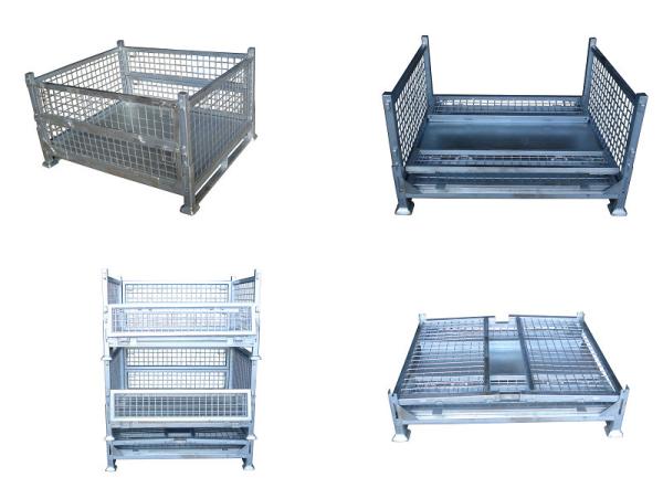 Stackable Warehouse Storage Steel Pallet Cage