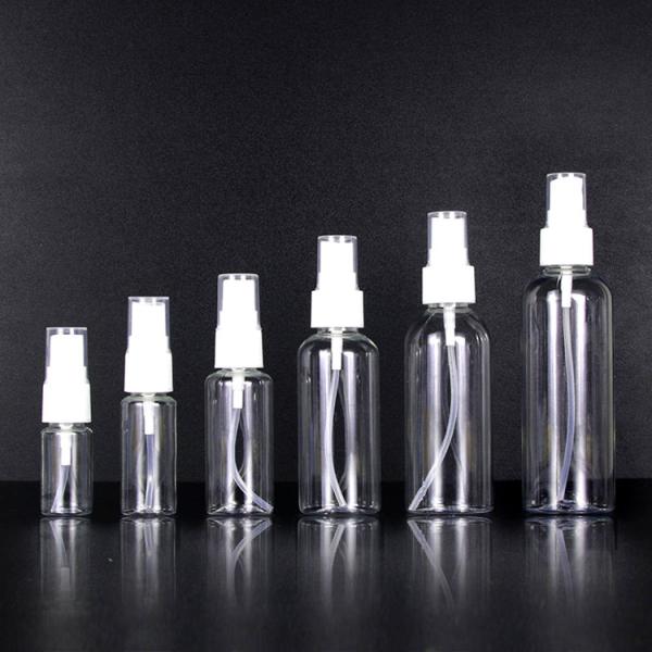 60ml 120ml 355ml blue Plastic Hand Sanitizer Skincare Shampoo Spray Bottle PET Cosmetic clear Plastic sprayer Bottles