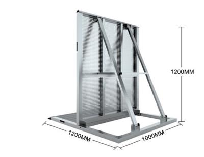 Aluminium Straight Crowd Control Barrier Lightweight Foldable Barricade For Safety