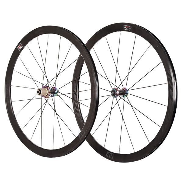 Lightweight RUJIXU 700C Wheelset Bicycle Road V Brake Clincher 18/21 Spoke Aluminum Alloy Bike Wheels for Road Commuting