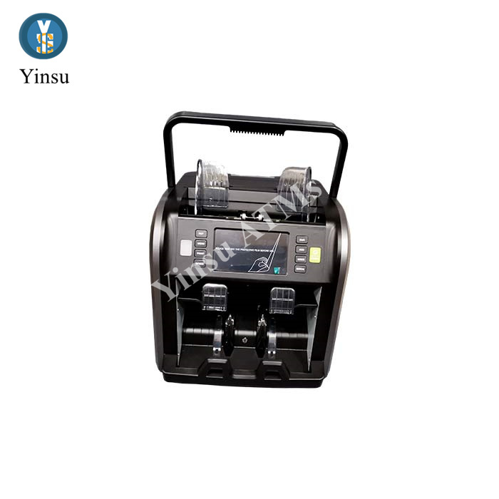 SJ 668 Two Pocket CIS Mixed Currency Calculator with Built-in Handle, Thermal Printing Currency, Built-in Battery Calculator