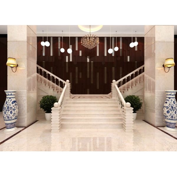 Marble Cream Jura Beige Tiles , Marfil Large White Marble Tiles For Bathroom