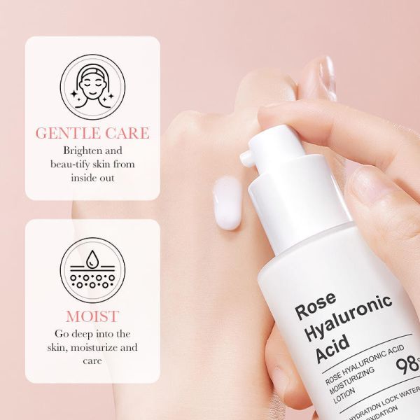 Розовый увлажняющий лосьон для лица натуральный отбеливающий ключ лосьон для ухода за кожей