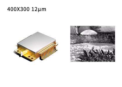 400x300 Resolution 12μm Pixel Size Ceramic Package VOx Microbolometer Uncooled Infrared Detector for Thermal Imaging