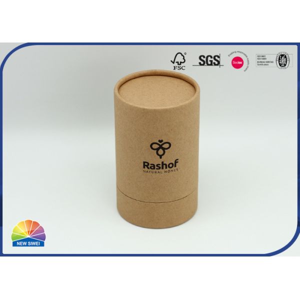 Eco Friendly Cosmetics Cardboard Tube Containers Matte Varnishing
