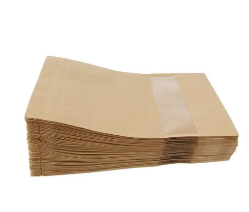 bolsos de empaquetado de la ventana al por mayor de encargo de Kraft