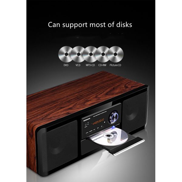 Alto-falante de estante de 2 canais com MP3 CD DVD Player e controle remoto