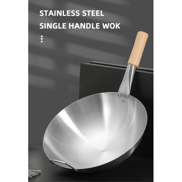 Лоток вка кухни гостиницы ресторана стальной с деревянным вком нержавеющей стали 201 ручки