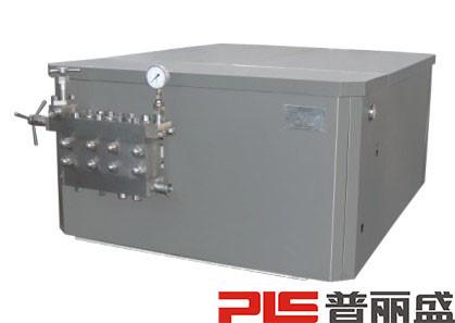 Large Scale Horizontal High Pressure Homogenizer With Manual Pressure Adjustment