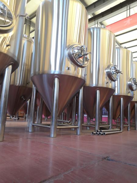 200 Liters 380V/ 50HZ Micro Brewing System Beer Brew Kettle In Silver Color