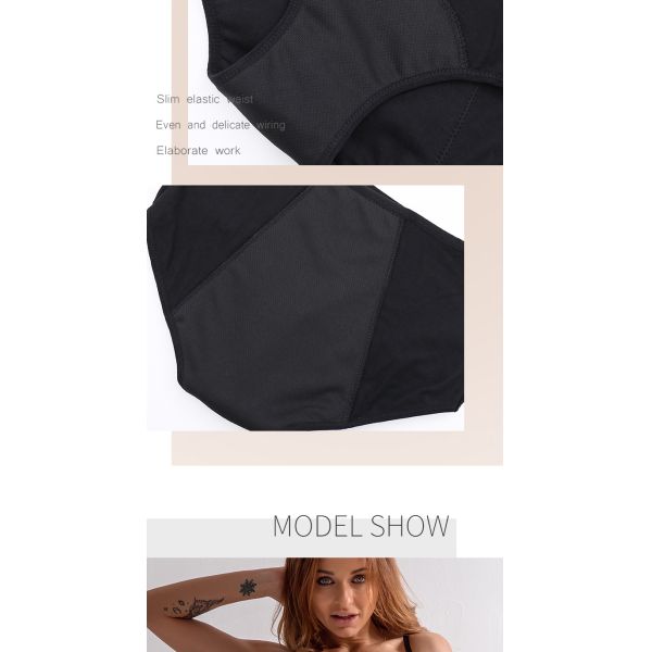 Menstrual High Absorbency Period Underwear 4 Layer Waterproof Period Pants
