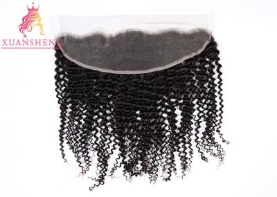 Ear To Ear 13x4 Lace Frontal  Lace Human Hair , Brazilian Deep Curly Virgin Hair