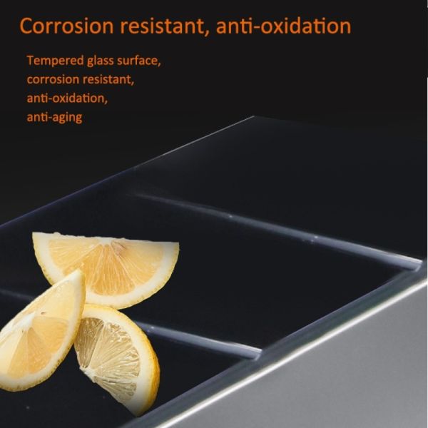 70x48 Tempered Glass Kitchen Sink 28' Undermount Single Bowl