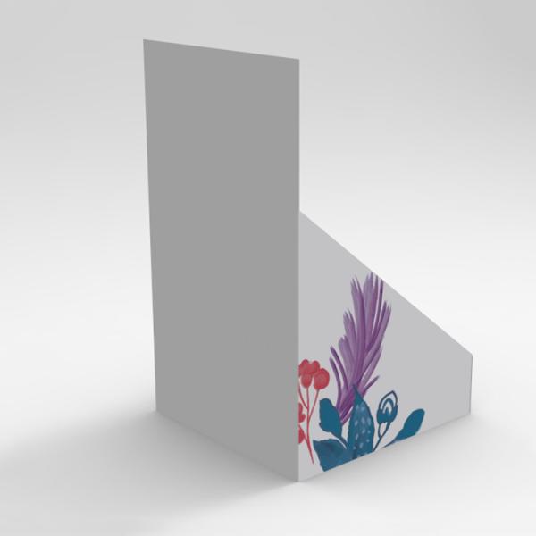 Customized Countertop Stands Cardboard Facial Mask Display Stand For Retail Store