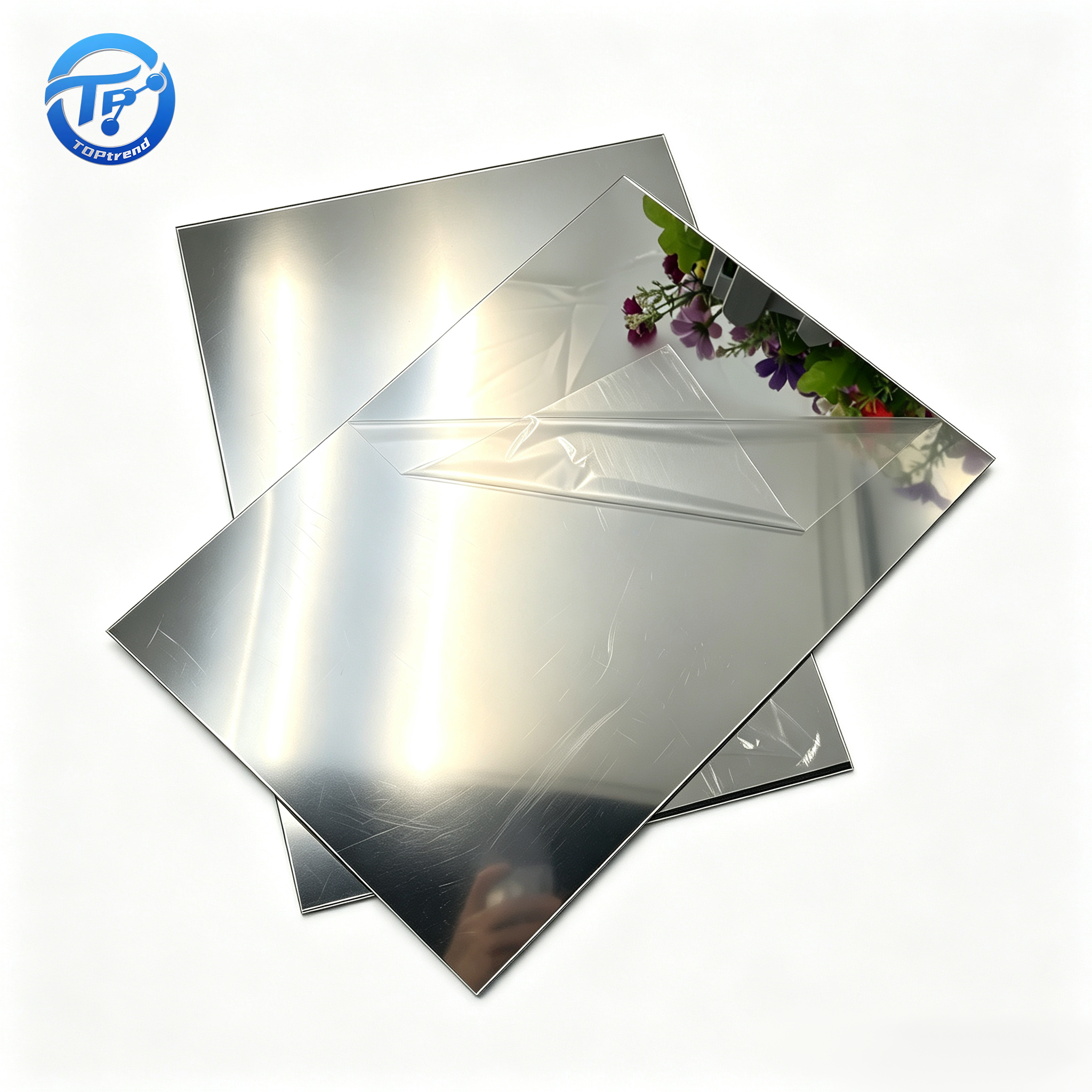 PC Self Adhesive Mirror Sheet With Back Glue For Wall Decoration And DIY Craft