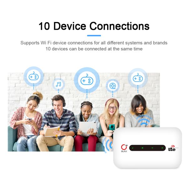 Модемы 150Mbps Wifi портативных Wifi маршрутизаторов OLAX MT20 мини мобильные с SIM-картой