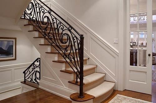 Outdoor Balcony Cast Iron Stair Railing Antirust Oil Hot Dip Galvanized