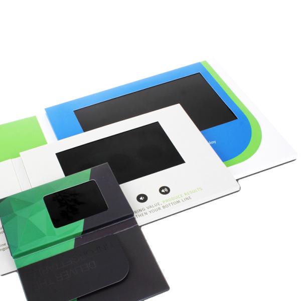 High Resolution LCD Video Folder with 5.0” Screen 1920 X 1080 Pixels Resolution CMYK Printing