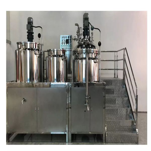 50-5000L émulsifiant cosmétique homogénéiseur 2,2-30KW Haute performance