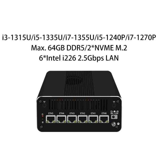 Zynshield Desktop Firewall PVE Esxi i3i5i7 12th. 13th. i5-1240P i7-1370P 8K Type C Wi-Fi 7