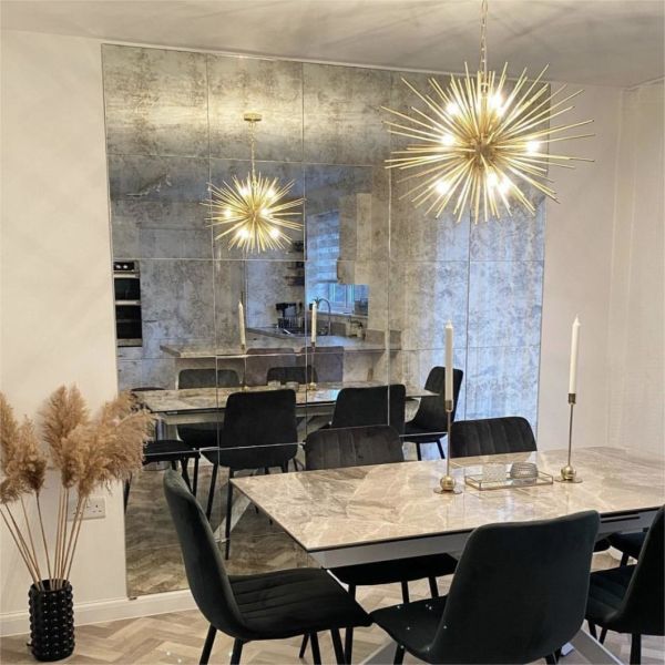 Frameless 4-6mm Antique Mirror Decorative Art Glass for Household Beautification