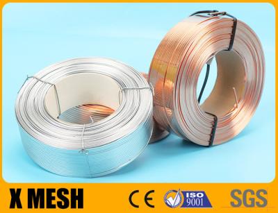 Electric Galvanized Flat Stitching Wire Silver Color Copper Coated For Box