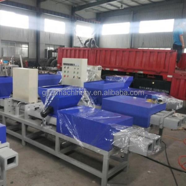 Máquina de fabricação de blocos de pés de paletes de madeira fácil para prensagem a quente