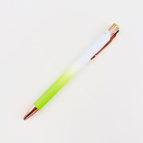 Creative Gradient Aluminum Ballpoint Pen Colorful Spray Painting 0.35mm Writing Pen