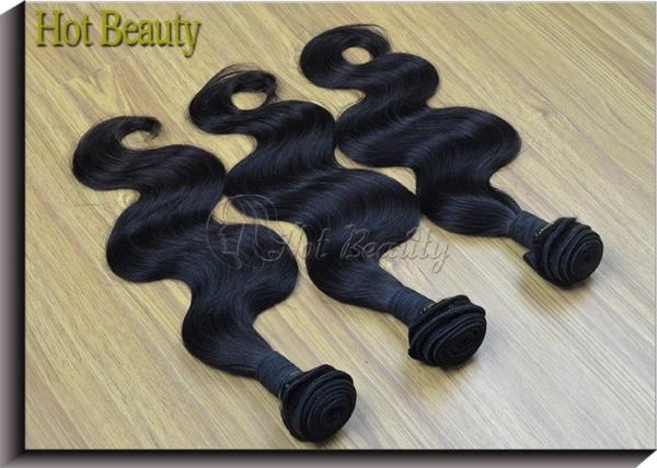 Gloosy Cambodian Virgin Hair Extensions For Adults Clean & Neat Ends Body Wave Can Be Permed