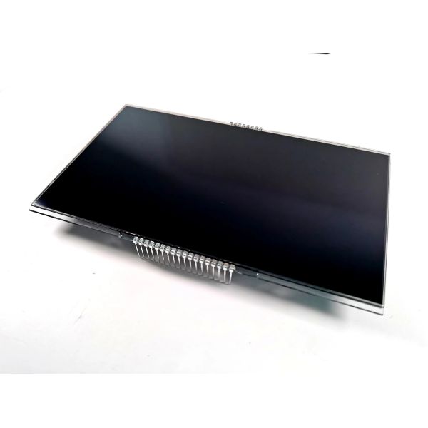 12 O Reloj Negativo VA Pantalla LCD Negro Segmento Dígito Gráfico LCD de vidrio VA Panel para termostato