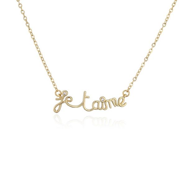 Synthetic CZ Womens Fashion Pendant Necklaces OEM Classic Initial Necklace