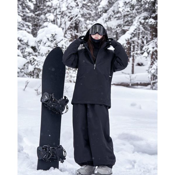 Custom OEM Couple 3L Waterproof Snowboard Ski Jacket Winter Warm Ski Sweatshirt