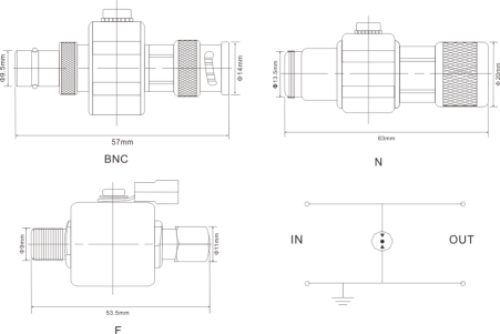 Тип импеданс AC280V 20kA f SPD 75Ohm прибора защиты от перенапряжения линии перемены даты
