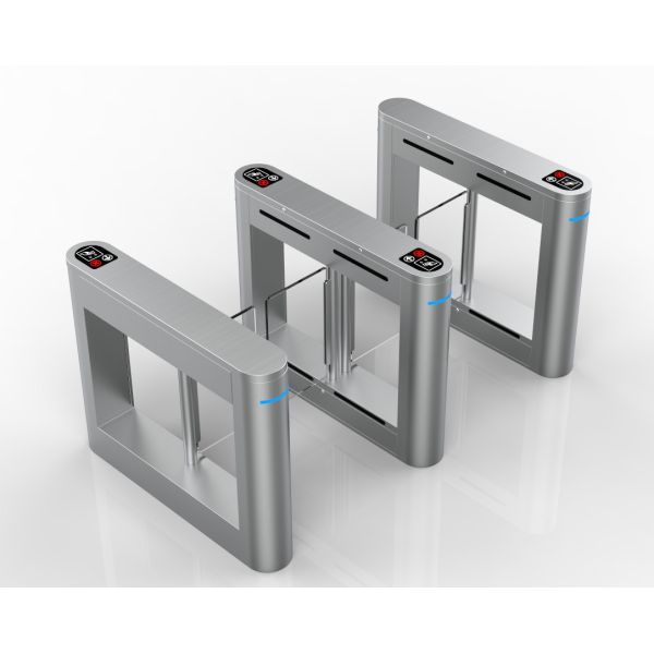 Customized Swing Arm Barrier Turnstile Gate 600mm Passage Width For Public Access