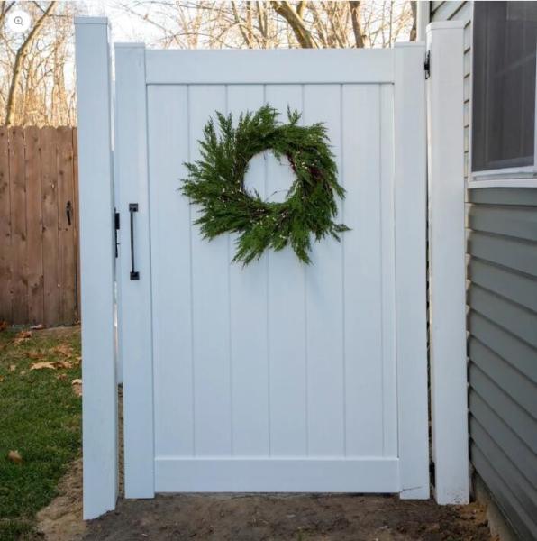 6ft White PVC Privacy Fence Panel 1.8mHx2.4mW Low Maintenance