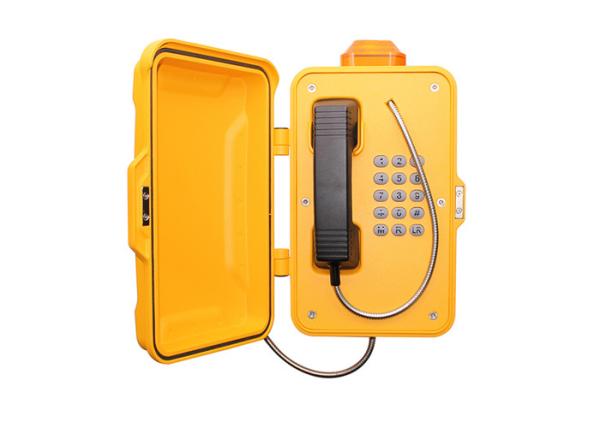 J&R Wall Mounting Outdoor Weatherproof Telephones , Industrial Analog Telephone