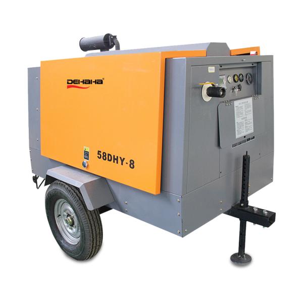De Aire Diesel Screw Air Compressor 185cfm 7 Bar Rotary Stationary