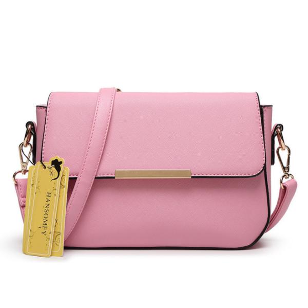 Women's Handbags PU Cross-Body Bags  Lady Candy Colour Single Shoulder Bag