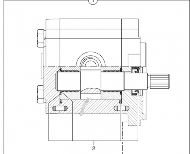 Насос с зубчатой передачей насоса PSVD2 EC35 VOE11806089 гидравлического штосселя экскаватора PSVD2-17E