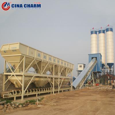 Electric HZS60 60m3/H RMC Batching Plant With PLD1600
