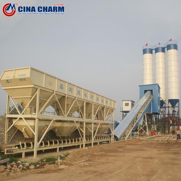 Electric HZS60 60m3/H RMC Batching Plant With PLD1600