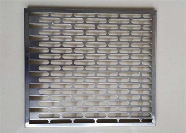 Elliptical Hexagonal Aluminium Panel Perforated Metal Screen Sheet 1.22m 1m