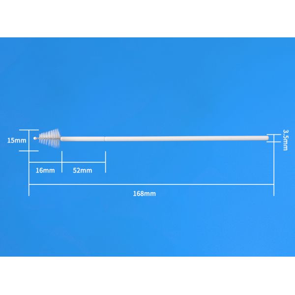 Length 168mm Cell Collection Brush Sampling Cervical Gynecological Brush Nylon Sampling Cervical Smear Examination Brush