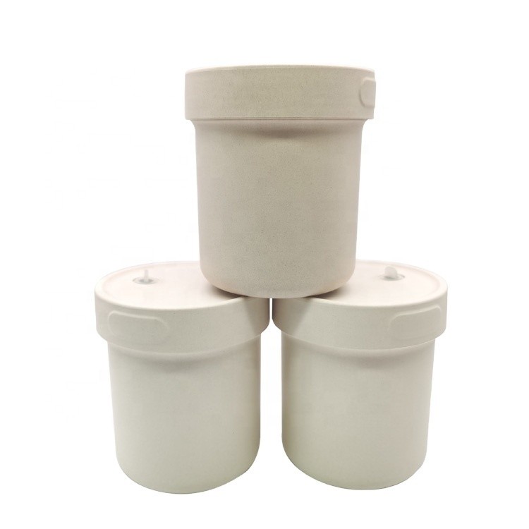 Modern Design Eco-Friendly Microwavable Bamboo Fiber Salad Cup with Leak-proof Design