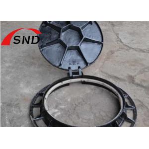 D400 Anodic Oxidation Spray Paint Ductile Iron Manhole Cover with Lock for Urban Roads