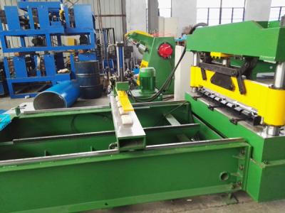 Sheet Crimped Metal Roofing Roll Forming Machine With PLC Control System , 0.7mm Thick