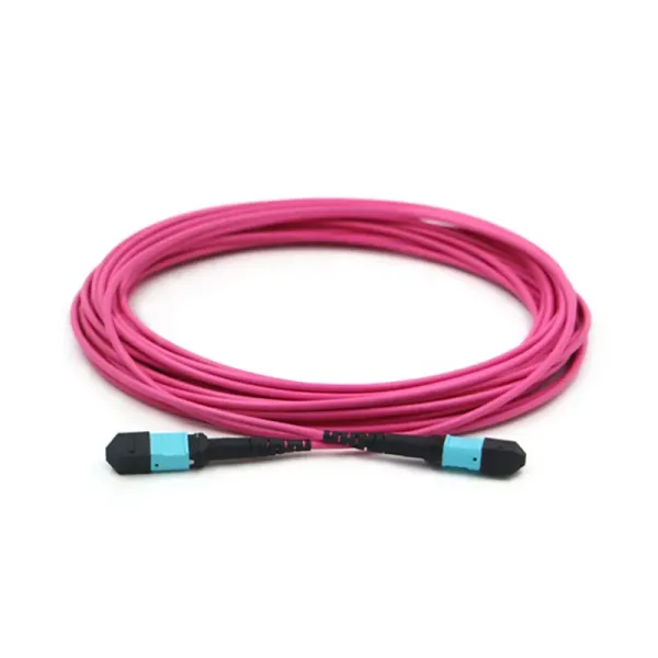 12 Fibers Multimode OM4 MTP Jumper with 0.35dB Max for High-Speed Data Transmission